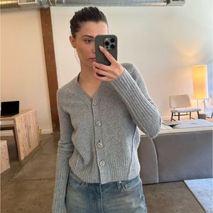 ALL SAINTS CASHMERE BUTTON UP